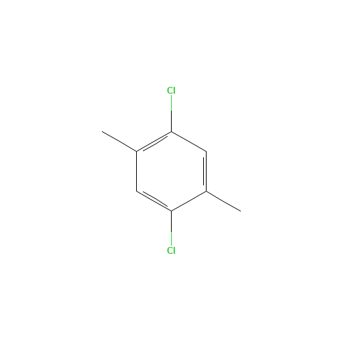 2,5-DICHLORO-P-XYLENE (CAS: 1124-05-6) - Chemical Structure and Molecular Formula 