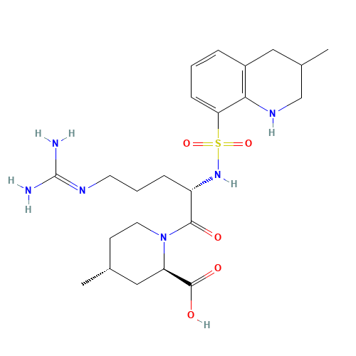 Argatroban (CAS: 74863-84-6) - Chemical Structure and Molecular Formula 