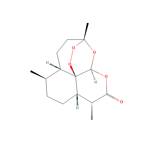 Artemisinin (CAS: 63968-64-9) - Chemical Structure and Molecular Formula 
