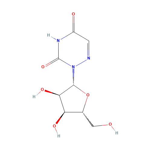 6-AZAURIDINE (CAS: 54-25-1) - Chemical Structure and Molecular Formula 