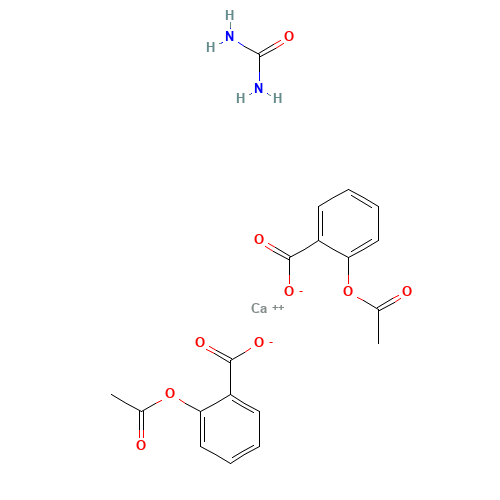 Carbasalate calcium (CAS: 5749-67-7) - Chemical Structure and Molecular Formula 