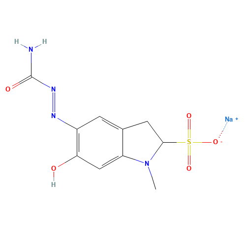 Carbazochrome sodium sulfonate (CAS: 51460-26-5) - Chemical Structure and Molecular Formula 