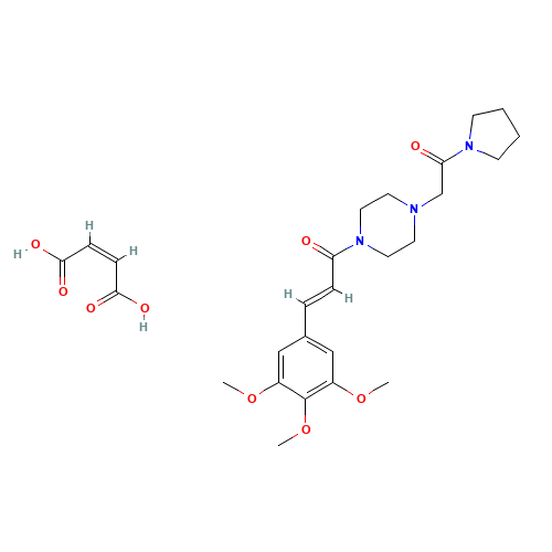 Cinepazide maleate (CAS: 26328-04-1) - Chemical Structure and Molecular Formula 