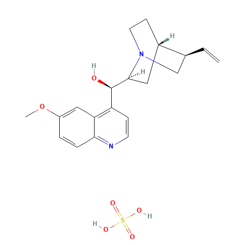 QUININE SULFATE (CAS: 549-56-4) - Chemical Structure and Molecular Formula 