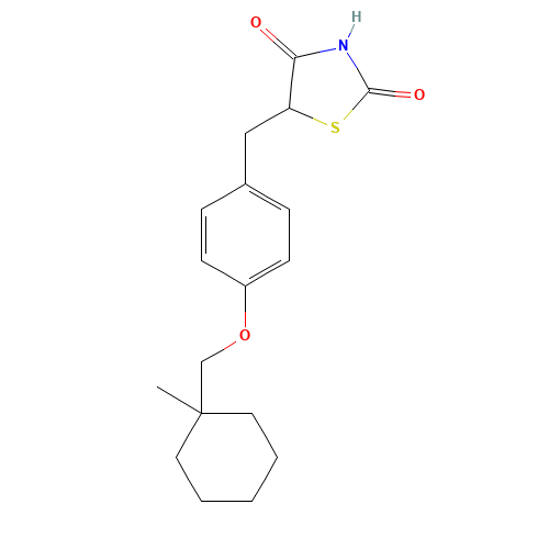 CIGLITAZONE (CAS: 74772-77-3) - Chemical Structure and Molecular Formula 