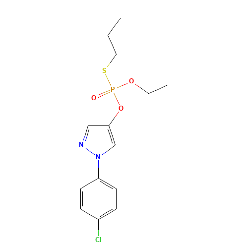 Pyraclofos (CAS: 77458-01-6) - Chemical Structure and Molecular Formula 