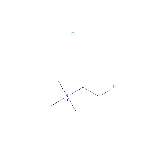 Chlormequat chloride (CAS: 999-81-5) - Chemical Structure and Molecular Formula 