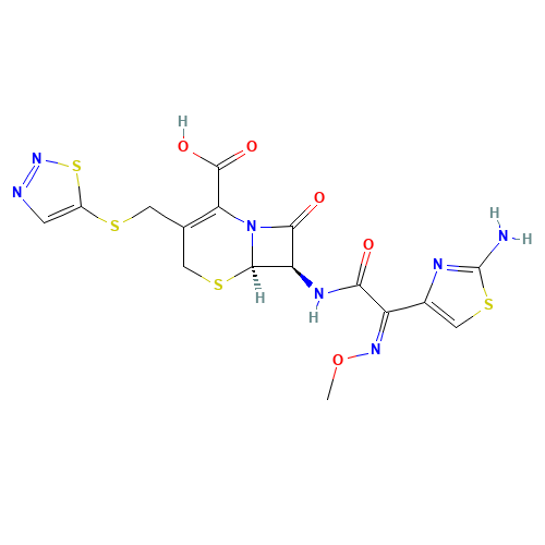 Cefuzonam (CAS: 82219-78-1) - Chemical Structure and Molecular Formula 