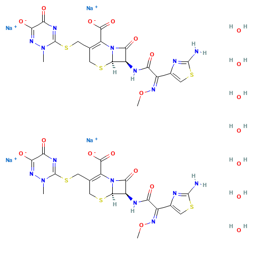 Ceftriaxone sodium (CAS: 104376-79-6) - Related Chemical Product