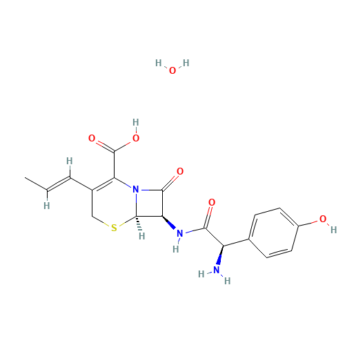 Cefprozil hydrate (CAS: 121123-17-9) - Chemical Structure and Molecular Formula 