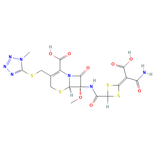 Cefotetan (CAS: 69712-56-7) - Chemical Structure and Molecular Formula 