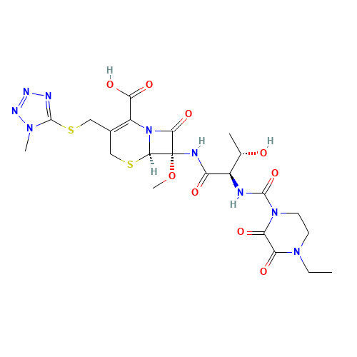 Cefbuperazone (CAS: 76610-84-9) - Chemical Structure and Molecular Formula 