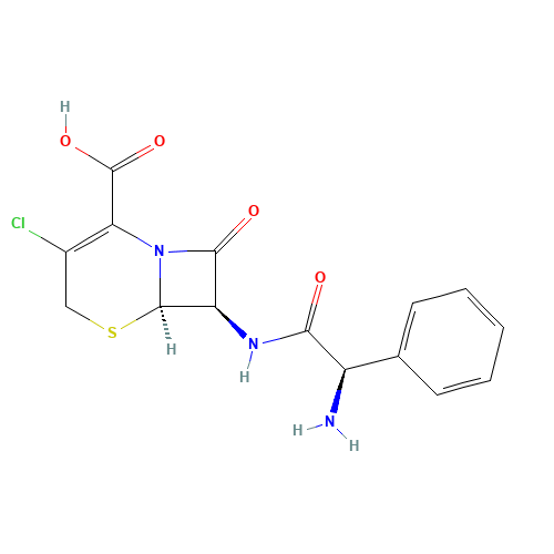 Cefaclor (CAS: 53994-73-3) - Chemical Structure and Molecular Formula 