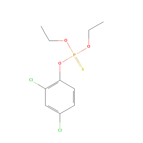 DICHLOFENTHION (CAS: 97-17-6) - Chemical Structure and Molecular Formula 