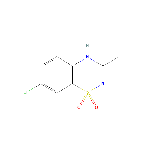 DIAZOXIDE (CAS: 364-98-7) - Chemical Structure and Molecular Formula 