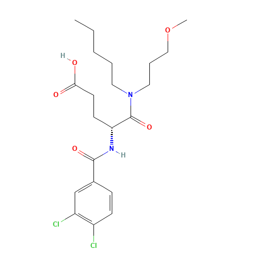 DEXLOXIGLUMIDE (CAS: 119817-90-2) - Chemical Structure and Molecular Formula 
