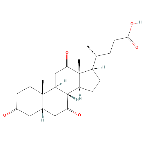 Dehydrocholic acid (CAS: 81-23-2) - Chemical Structure and Molecular Formula 