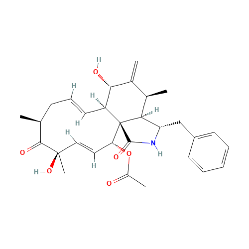 CYTOCHALASIN D (CAS: 22144-77-0) - Chemical Structure and Molecular Formula 