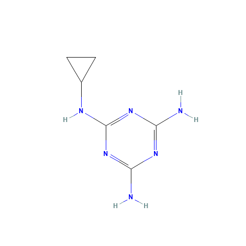 Cyromazine (CAS: 66215-27-8) - Chemical Structure and Molecular Formula 