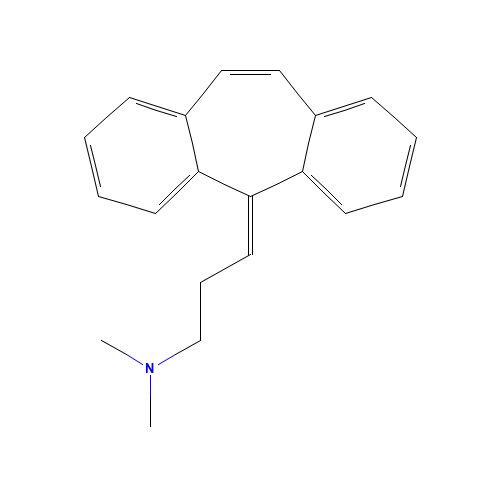 CYCLOBENZAPRINE HCL (CAS: 303-53-7) - Chemical Structure and Molecular Formula 