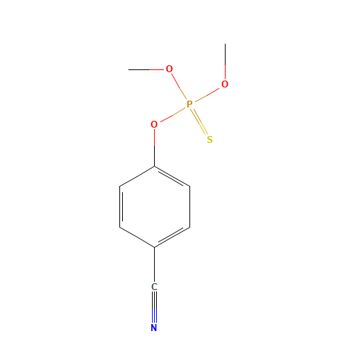 CYANOPHOS (CAS: 2636-26-2) - Chemical Structure and Molecular Formula 