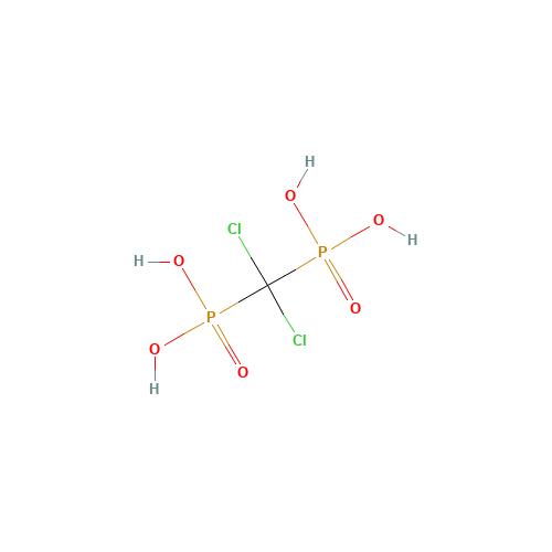 CLODRONIC ACID (CAS: 10596-23-3) - Chemical Structure and Molecular Formula 
