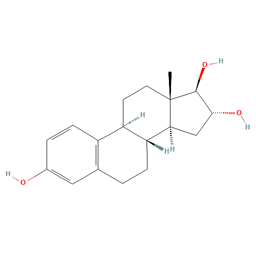 Estriol (CAS: 50-27-1) - Chemical Structure and Molecular Formula 