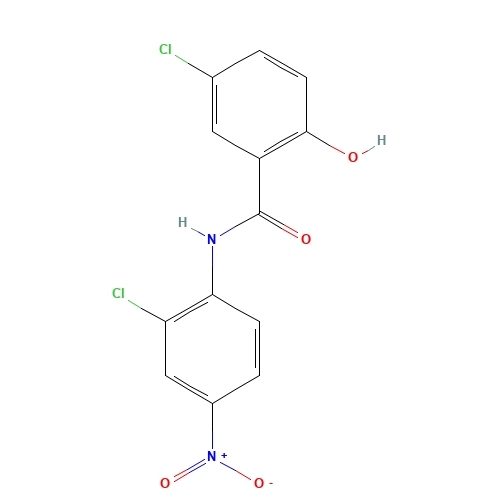 Niclosamide (CAS: 50-65-7) - Chemical Structure and Molecular Formula 