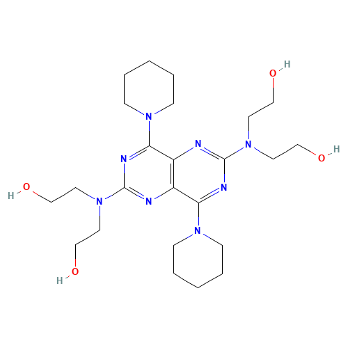 Dypyridamole (CAS: 58-32-2) - Chemical Structure and Molecular Formula 