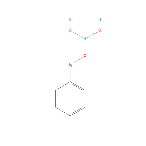 PHENYLMERCURIC BORATE (CAS: 102-98-7) - Chemical Structure and Molecular Formula 