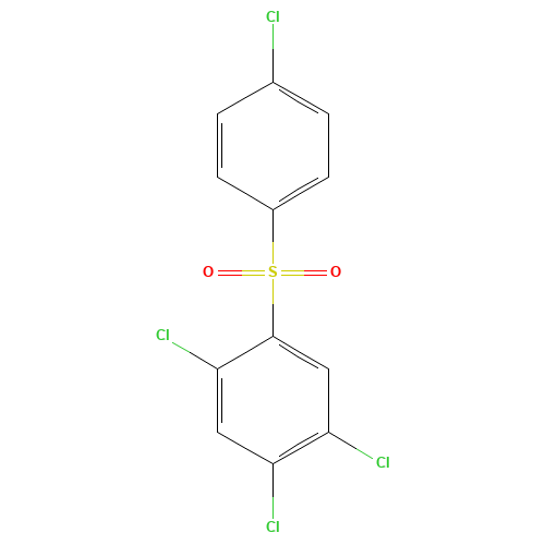 Tetradifon (CAS: 116-29-0) - Chemical Structure and Molecular Formula 