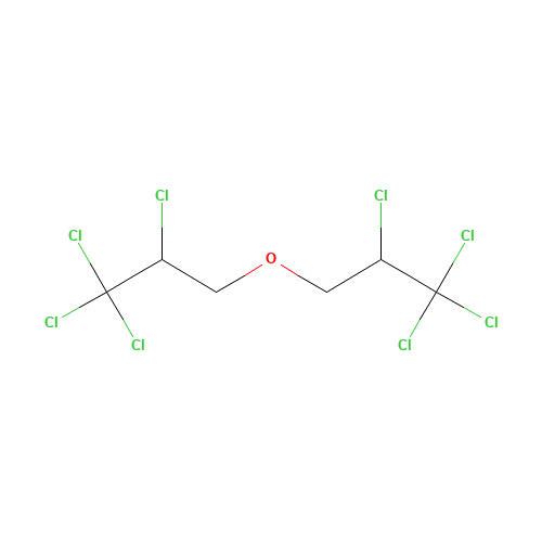 Bis(2,3,3,3-tetrachloropropyl) ether (CAS: 127-90-2) - Chemical Structure and Molecular Formula 
