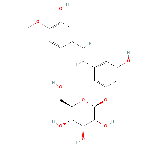 RHAPONTIN (CAS: 155-58-8) - Chemical Structure and Molecular Formula 