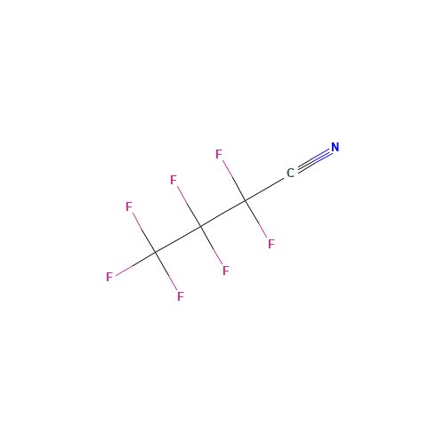 HEPTAFLUOROBUTYRONITRILE (CAS: 375-00-8) - Chemical Structure and Molecular Formula 