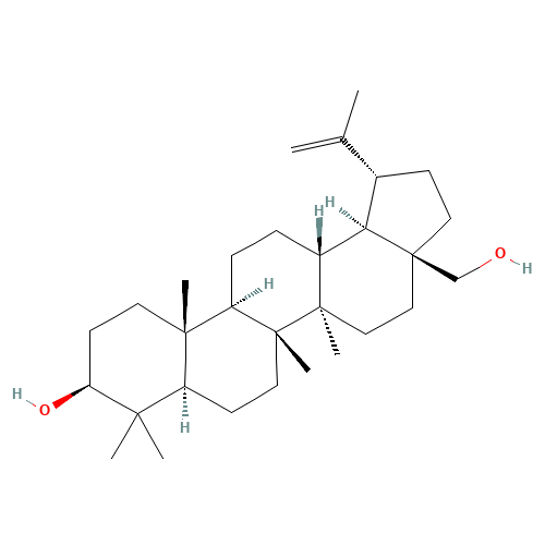 Betulin (CAS: 473-98-3) - Chemical Structure and Molecular Formula 