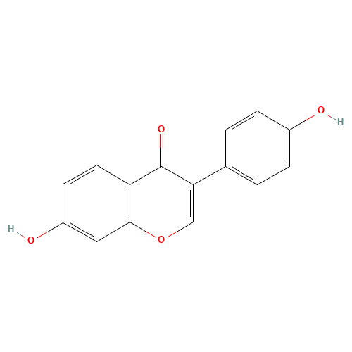 Daidzein (CAS: 486-66-8) - Chemical Structure and Molecular Formula 