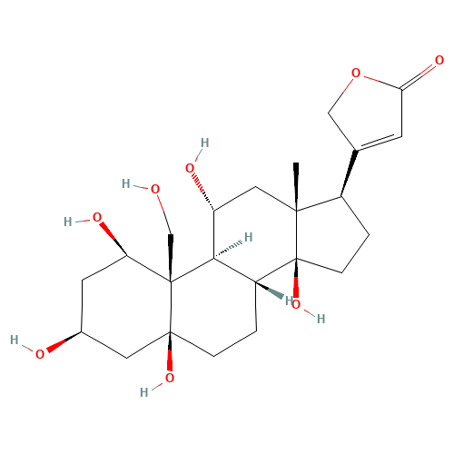 OUABAGENIN (CAS: 508-52-1) - Chemical Structure and Molecular Formula 