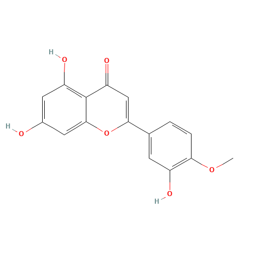 DIOSMETIN (CAS: 520-34-3) - Chemical Structure and Molecular Formula 