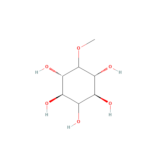 5-O-Methyl-myo-inositol (CAS: 523-92-2) - Chemical Structure and Molecular Formula 