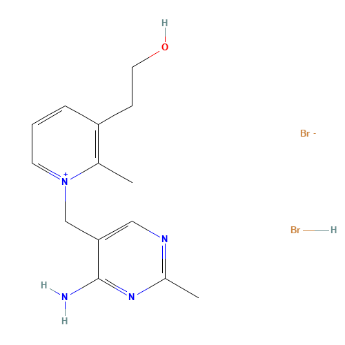 NEOPYRITHIAMINE HYDROBROMIDE (CAS: 534-64-5) - Chemical Structure and Molecular Formula 