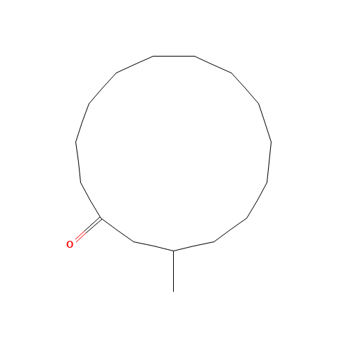 3-Methylcyclopentadecanone (CAS: 541-91-3) - Chemical Structure and Molecular Formula 