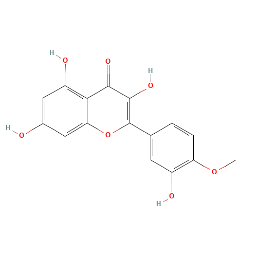 TAMARIXETIN (CAS: 603-61-2) - Chemical Structure and Molecular Formula 
