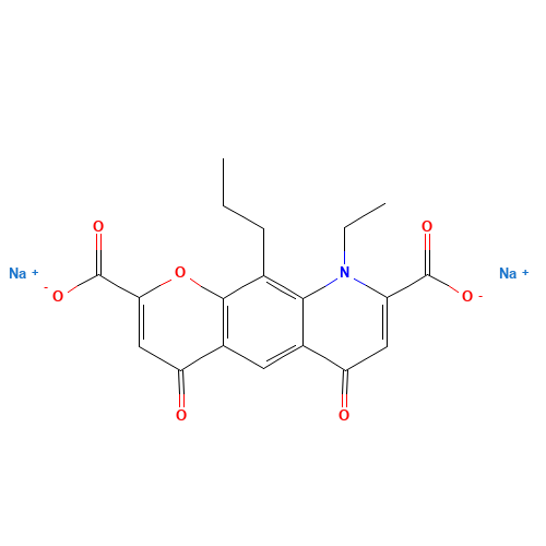 NEDOCROMIL SODIUM (CAS: 69049-74-7) - Chemical Structure and Molecular Formula 