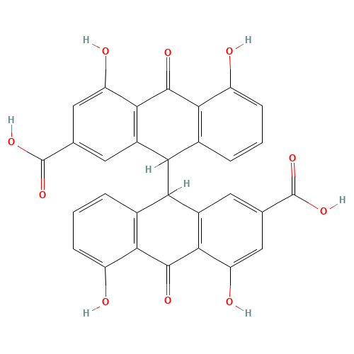 SENNIDINE A (CAS: 641-12-3) - Chemical Structure and Molecular Formula 