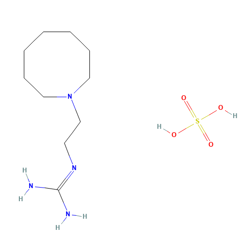 GUANETHIDINE SULFATE (CAS: 645-43-2) - Chemical Structure and Molecular Formula 