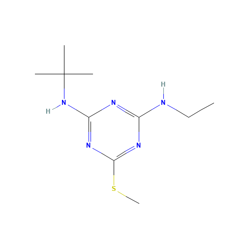 Terbutryn (CAS: 886-50-0) - Chemical Structure and Molecular Formula 