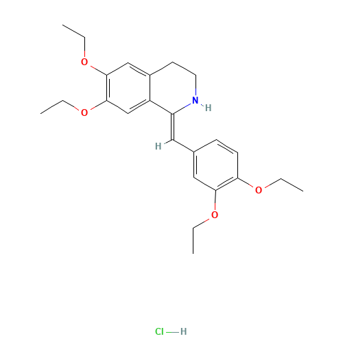 Drotaverine hydrochloride (CAS: 985-12-6) - Chemical Structure and Molecular Formula 