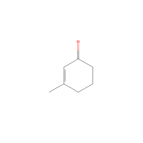 3-Methyl-2-cyclohexen-1-one (CAS: 1193-18-6) - Chemical Structure and Molecular Formula 