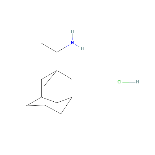 Rimantadine hydrochloride (CAS: 1501-84-4) - Chemical Structure and Molecular Formula 
