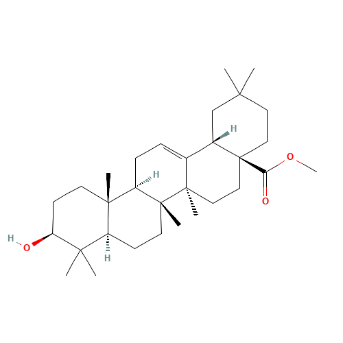 Methyl oleanolate (CAS: 1724-17-0) - Chemical Structure and Molecular Formula 